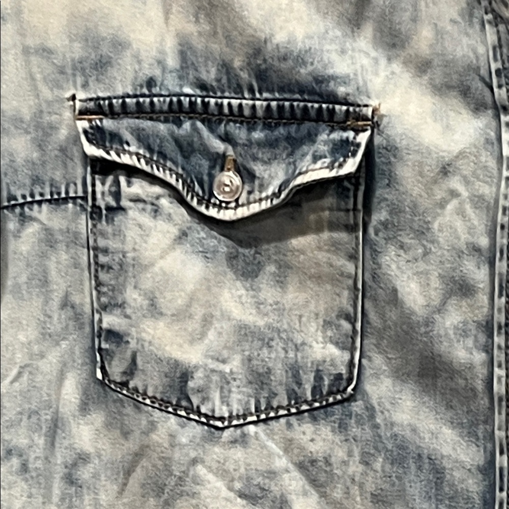 JW Signature Blue Denim shirt dress - Picture 3 of 12